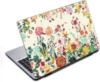 ezyPRNT Wonderful Flowers Sketch (14 to 14.9 inch) Vinyl Laptop Decal 14   Laptop Accessories  (ezyPRNT)
