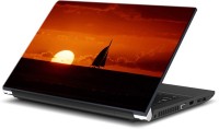 ezyPRNT Travel and Tourism Yacht at Sunset (15 to 15.6 inch) Vinyl Laptop Decal 15   Laptop Accessories  (ezyPRNT)