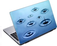 ezyPRNT Falling Drops in Still Water - Perfect Snapshot (14 to 14.9 inch) Vinyl Laptop Decal 14   Laptop Accessories  (ezyPRNT)