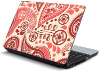 ezyPRNT Peach floral Pattern Vinyl Laptop Decal 15.6   Laptop Accessories  (ezyPRNT)