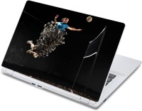 ezyPRNT Volley Ball Abstact Jump Sports (13 to 13.9 inch) Vinyl Laptop Decal 13   Laptop Accessories  (ezyPRNT)