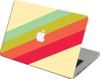Theskinmantra Cream Colorful Stripes Vinyl Laptop Decal 13   Laptop Accessories  (Theskinmantra)