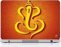Finest Lord Ganesh Yellow Vinyl Laptop Decal 15.6   Laptop Accessories  (Finest)