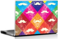 Seven Rays Moustache Pop Art Vinyl Laptop Decal 15.6   Laptop Accessories  (Seven Rays)