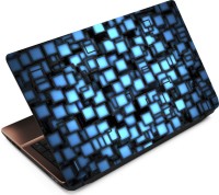 Anweshas Light Blue 3D Squares Vinyl Laptop Decal 15.6   Laptop Accessories  (Anweshas)