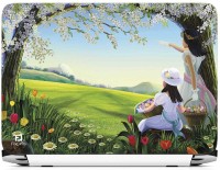 FineArts Anime Nature Two Girl Vinyl Laptop Decal 15.6   Laptop Accessories  (FineArts)
