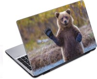 ezyPRNT Greeting Bear (14 to 14.9 inch) Vinyl Laptop Decal 14   Laptop Accessories  (ezyPRNT)