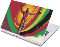 ezyPRNT Cricket Sports Pop Art (13 to 13.9 inch) Vinyl Laptop Decal 13   Laptop Accessories  (ezyPRNT)
