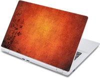 ezyPRNT Brown Textured Floral Pattern (13 to 13.9 inch) Vinyl Laptop Decal 13   Laptop Accessories  (ezyPRNT)