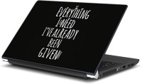 ezyPRNT Need Nothing quote (15 inch) Vinyl Laptop Decal 15   Laptop Accessories  (ezyPRNT)