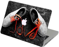 Theskinmantra Orange Black Curvy Design Vinyl Laptop Decal 13   Laptop Accessories  (Theskinmantra)