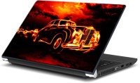 ezyPRNT Ghost Rider Car in fire (14 to 14.9 inch) Vinyl Laptop Decal 14   Laptop Accessories  (ezyPRNT)