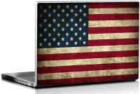 Seven Rays Grunge Usa Flag Vinyl Laptop Decal 15.6   Laptop Accessories  (Seven Rays)
