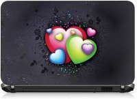 VI Collections 3D COLOR HEARTS pvc Laptop Decal 15.6   Laptop Accessories  (VI Collections)