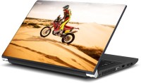Rangeele Inkers Biker In Desert Vinyl Laptop Decal 15.6   Laptop Accessories  (Rangeele Inkers)