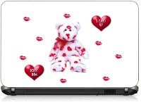 VI Collections BEAR WITH KISS pvc Laptop Decal 15.6   Laptop Accessories  (VI Collections)