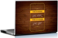 Seven Rays The Harder You Work The Luckier You Get Vinyl Laptop Decal 15.6   Laptop Accessories  (Seven Rays)