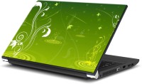 ezyPRNT Green Fantasy Floral Pattern 2 (15 to 15.6 inch) Vinyl Laptop Decal 15   Laptop Accessories  (ezyPRNT)