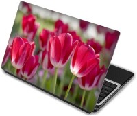 Shopmania Red Lilly Vinyl Laptop Decal 15.6   Laptop Accessories  (Shopmania)