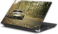 Rangeele Inkers Nissan Car Om Road Vinyl Laptop Decal 15.6   Laptop Accessories  (Rangeele Inkers)