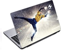 ezyPRNT Football Saving Goal Sports (14 to 14.9 inch) Vinyl Laptop Decal 14   Laptop Accessories  (ezyPRNT)