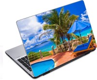 ezyPRNT Holiday On Beach (14 to 14.9 inch) Vinyl Laptop Decal 14   Laptop Accessories  (ezyPRNT)
