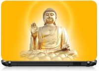 VI Collections Golden Budha PRINTED VINYL Laptop Decal 15.6   Laptop Accessories  (VI Collections)