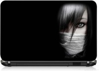 VI Collections GIRL WITH MASK PRINTED VINYL Laptop Decal 15.5   Laptop Accessories  (VI Collections)