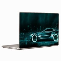 Theskinmantra Mustang Blue Universal Size Vinyl Laptop Decal 15.6   Laptop Accessories  (Theskinmantra)