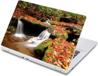 ezyPRNT Winter Waterfall Nature (13 to 13.9 inch) Vinyl Laptop Decal 13   Laptop Accessories  (ezyPRNT)