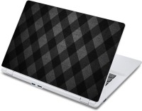 ezyPRNT Black Rhombus Fabric Texture (13 to 13.9 inch) Vinyl Laptop Decal 13   Laptop Accessories  (ezyPRNT)