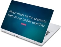 ezyPRNT Music Melts Motivation Quote (13 to 13.9 inch) Vinyl Laptop Decal 13   Laptop Accessories  (ezyPRNT)