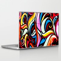 Theskinmantra Graffiti on Gadget PolyCot Vinyl Laptop Decal 15.6   Laptop Accessories  (Theskinmantra)
