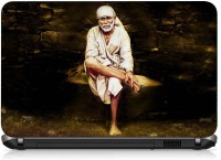 VI Collections GOD BABA IN WHITE pvc Laptop Decal 15.6   Laptop Accessories  (VI Collections)