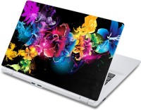 ezyPRNT Colorful Jasamines in Space (13 to 13.9 inch) Vinyl Laptop Decal 13   Laptop Accessories  (ezyPRNT)