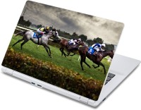 ezyPRNT Horse Riding Sports Racing (13 to 13.9 inch) Vinyl Laptop Decal 13   Laptop Accessories  (ezyPRNT)