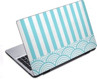 ezyPRNT Green White Stripes (14 to 14.9 inch) Vinyl Laptop Decal 14   Laptop Accessories  (ezyPRNT)