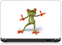 VI Collections MR FROG DANCING pvc Laptop Decal 15.6   Laptop Accessories  (VI Collections)