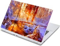ezyPRNT Winter Sunset Nature (13 to 13.9 inch) Vinyl Laptop Decal 13   Laptop Accessories  (ezyPRNT)