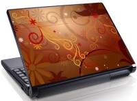 Theskinmantra Brown Petal Vinyl Laptop Decal 15.6   Laptop Accessories  (Theskinmantra)