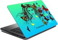 meSleep Butterfly Girl for Jayalakshmi Vinyl Laptop Decal 15.6   Laptop Accessories  (meSleep)