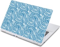 ezyPRNT Floral Blue Pattern (13 to 13.9 inch) Vinyl Laptop Decal 13   Laptop Accessories  (ezyPRNT)