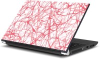 ezyPRNT Red Textured White Background Pattern (15 to 15.6 inch) Vinyl Laptop Decal 15   Laptop Accessories  (ezyPRNT)