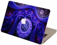 Theskinmantra Blue Fractal Flow Macbook 3m Bubble Free Vinyl Laptop Decal 11   Laptop Accessories  (Theskinmantra)