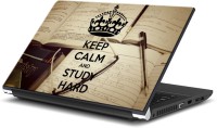 ezyPRNT Keep Calm and Study Hard 1 (15 to 15.6 inch) Vinyl Laptop Decal 15   Laptop Accessories  (ezyPRNT)