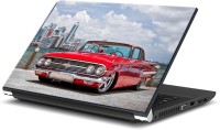 ezyPRNT Vintage Red Car with Power Transmission (15 to 15.6 inch) Vinyl Laptop Decal 15   Laptop Accessories  (ezyPRNT)