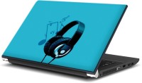 ezyPRNT Headphones and Earphones Music AA (15 to 15.6 inch) Vinyl Laptop Decal 15   Laptop Accessories  (ezyPRNT)