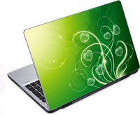 ezyPRNT Green Fantasy Floral Pattern (14 to 14.9 inch) Vinyl Laptop Decal 14   Laptop Accessories  (ezyPRNT)