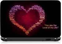 VI Collections LOVE TYPOGRAPHY PVC Laptop Decal 15.6   Laptop Accessories  (VI Collections)