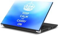 ezyPRNT Keep Calm and Carry On (Sky Blue) (15 to 15.6 inch) Vinyl Laptop Decal 15   Laptop Accessories  (ezyPRNT)